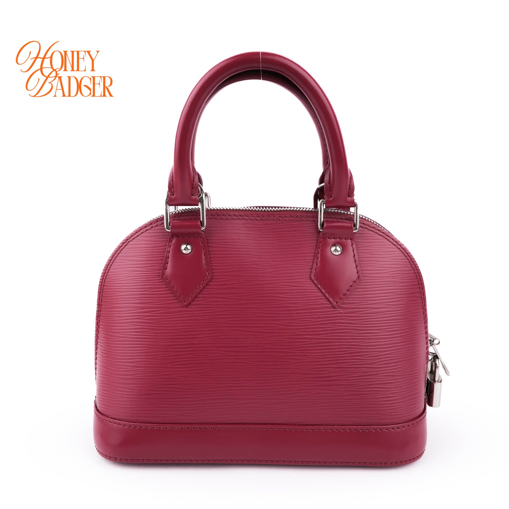Louis Vuitton Alma BB 2WAY Shoulder Bag Fuchsia Pink Epi Leather Silver Hardware M40851