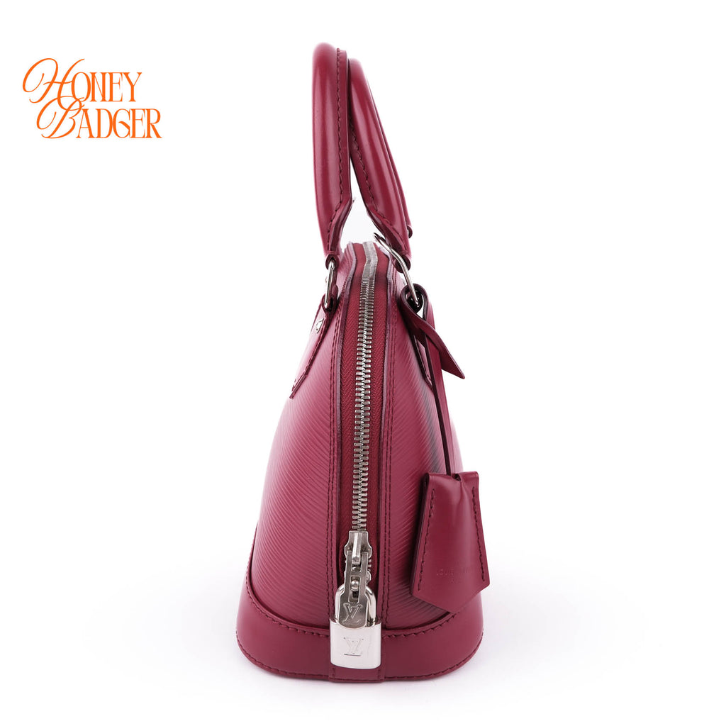 Louis Vuitton Alma BB 2WAY Shoulder Bag Fuchsia Pink Epi Leather Silver Hardware M40851