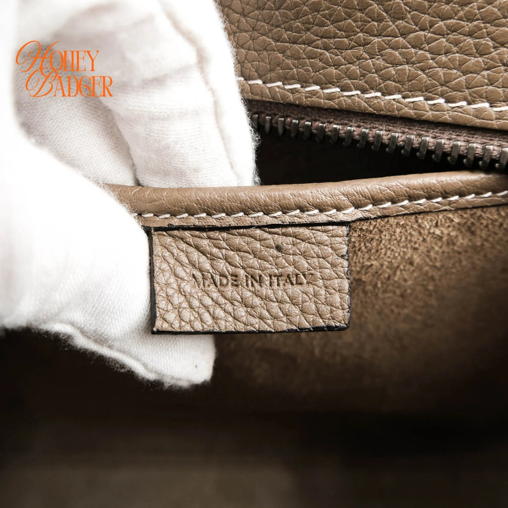 Celine Luggage Nano Drummed Calfskin Souris Rank A