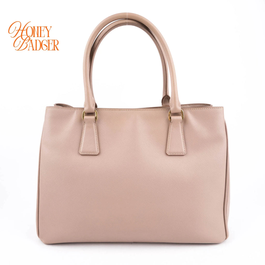 Prada Galleria Medium Saffiano Leather Beige Rank A