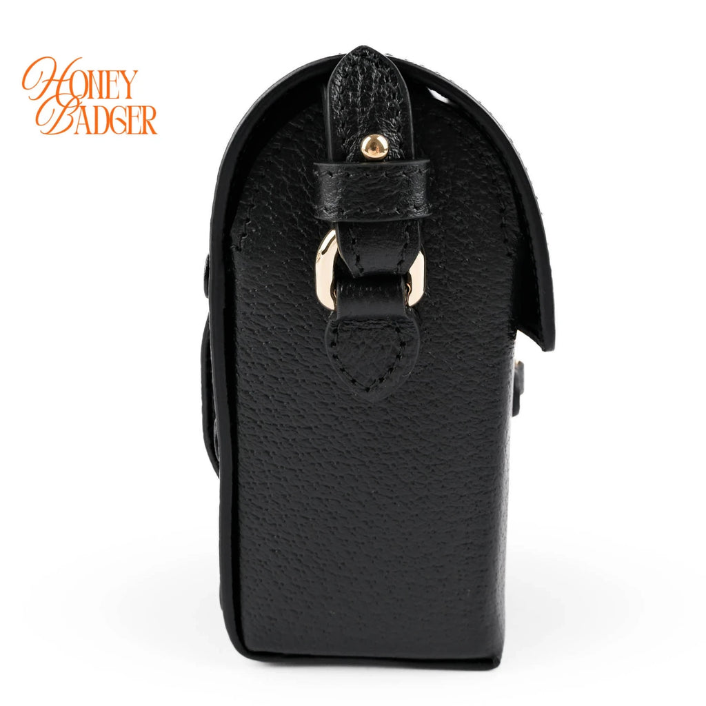 Gucci Horsebit 1955 Leather Shoulder Bag Black Rank S