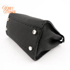 Fendi Peekaboo Mini Selleria Grained Leather Black Rank A