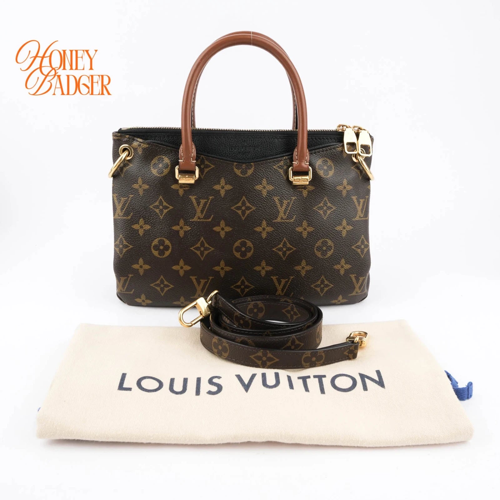 Louis Vuitton Pallas BB Monogram Canvas Black Rank A