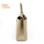 Louis Vuitton Capucines BB Taurillon Leather Galet Gray Gold Hardware Rank A