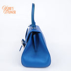 Delvaux Brillant Mini Satin Electric Calfskin 2Way Handbag Shoulder Bag Rank AB