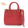 Prada Galleria Mini Red Saffiano Leather Grade A