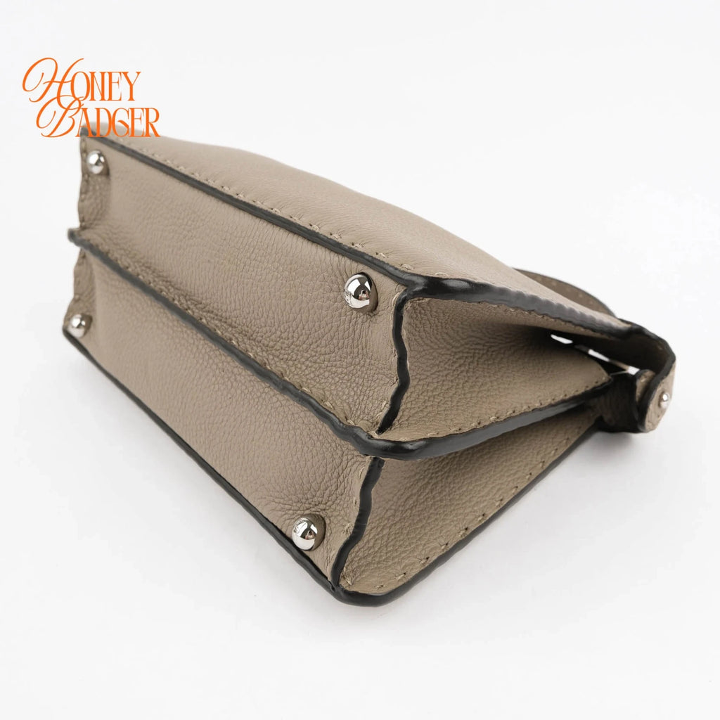 Fendi Peekaboo Small Beige Leather Grade A