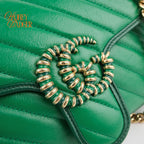 Gucci GG Marmont Small Green Leather Rank S