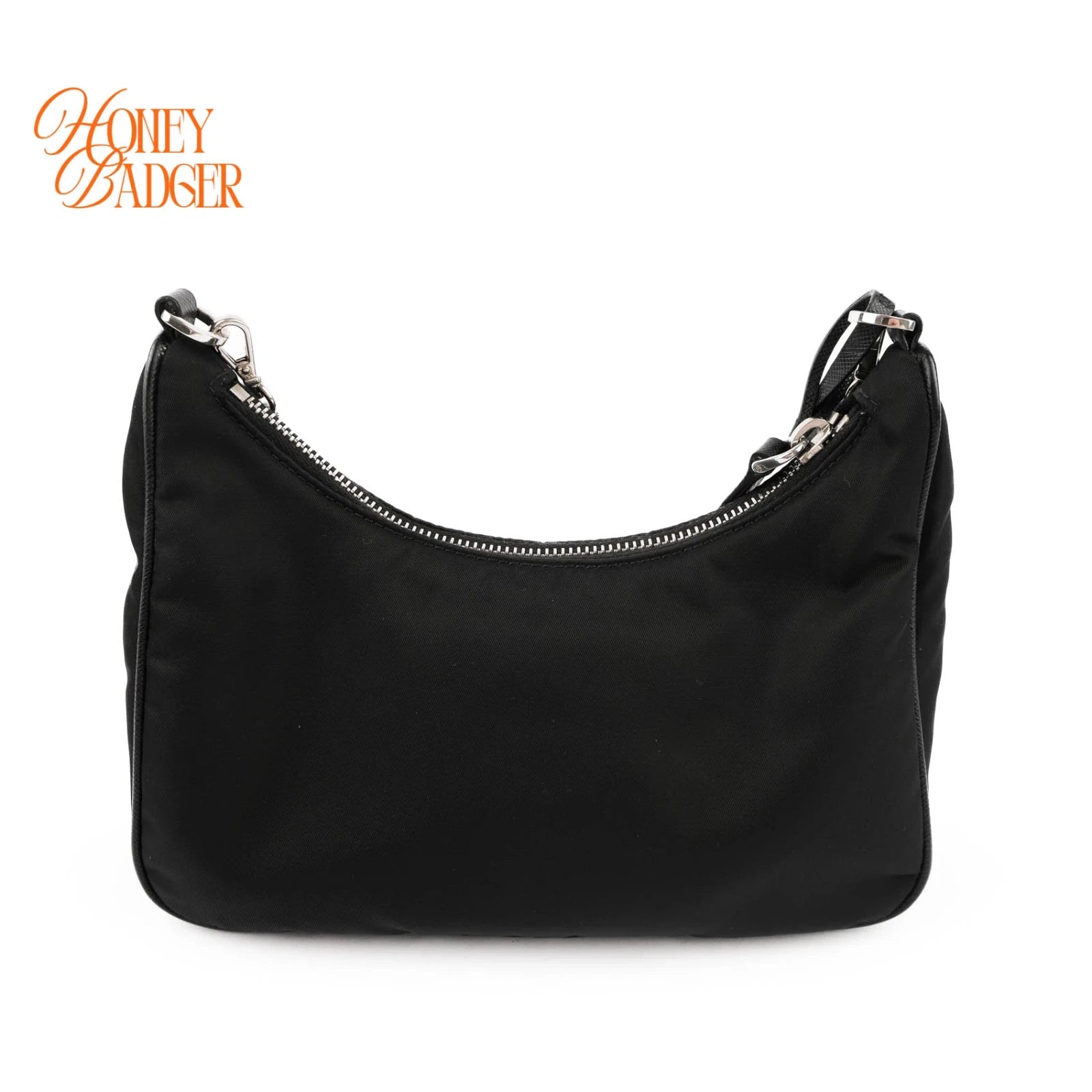 Prada Re-Edition 2005 Nylon and Leather 2WAY Shoulder Bag Black 1BH204