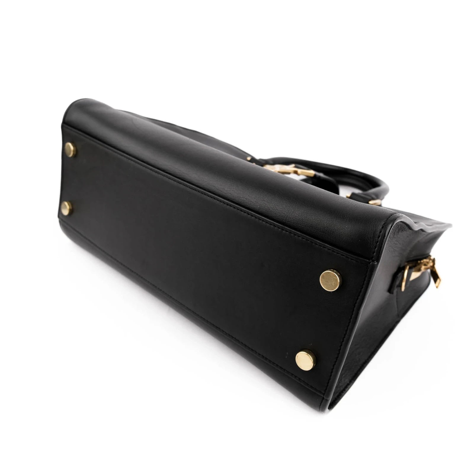 Saint Laurent Cabas Y Baby Smooth Leather Black Rank A