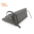 Celine Belt Bag Micro Grained Calfskin Grey Gold Hardware Rank A