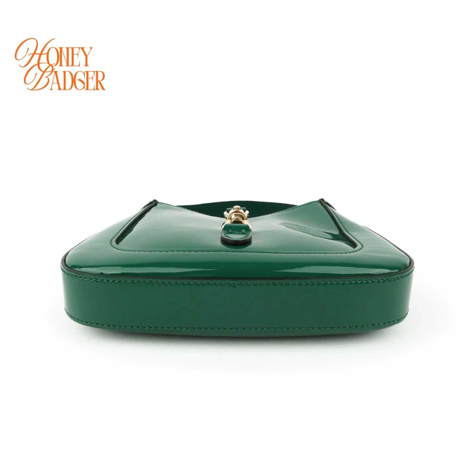 Gucci Jackie 1961 Mini Chain Shoulder Bag Green Patent Leather 699651