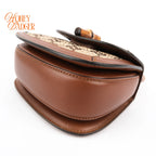 Gucci Bamboo 1947 Mini GG Crystal Canvas 2WAY Handbag Rank A