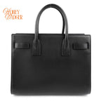Saint Laurent Baby Sac de Jour Patch Embellished Calf Leather Black Rank A