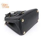 Prada Galleria Mini Saffiano Leather 2WAY Bag Black Nero