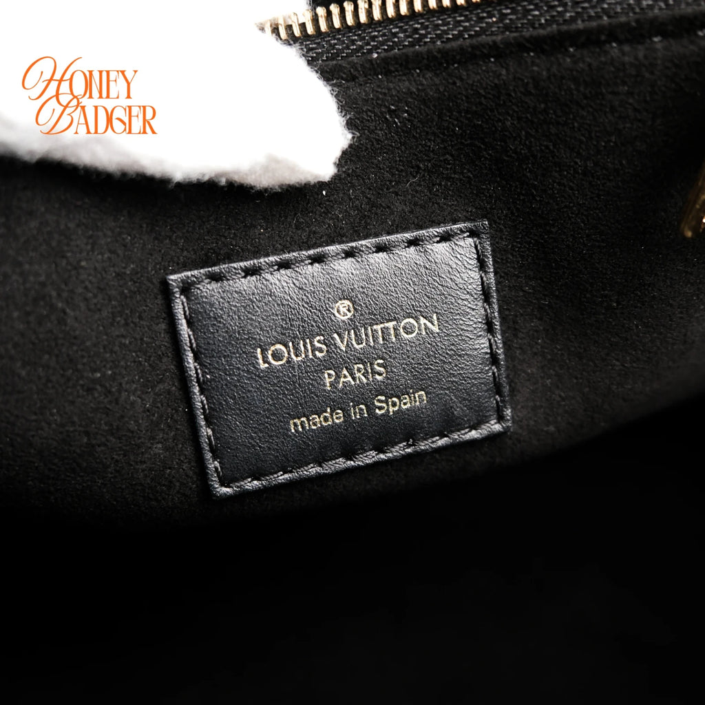 Louis Vuitton On My Side PM Calf Leather/Monogram Black Rank A