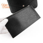 Louis Vuitton Pochette Félicie Epi Leather 3-in-1 Chain Shoulder Bag Black Noir