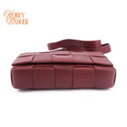 Bottega Veneta Cassette Intrecciato Burgundy Rank A