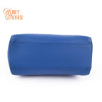 Fendi Peekaboo Iconic Mini Blue Leather 2WAY Shoulder Bag 8BN244