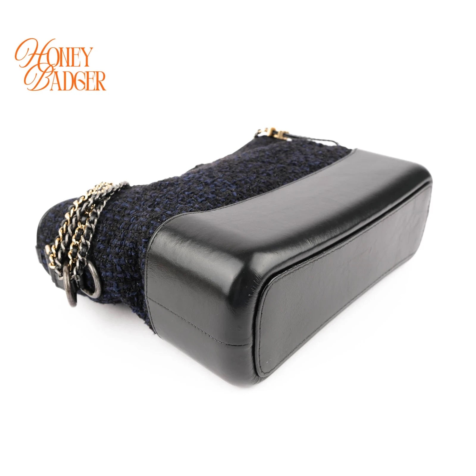 Chanel Gabrielle de Chanel Hobo Medium Tweed Navy Black