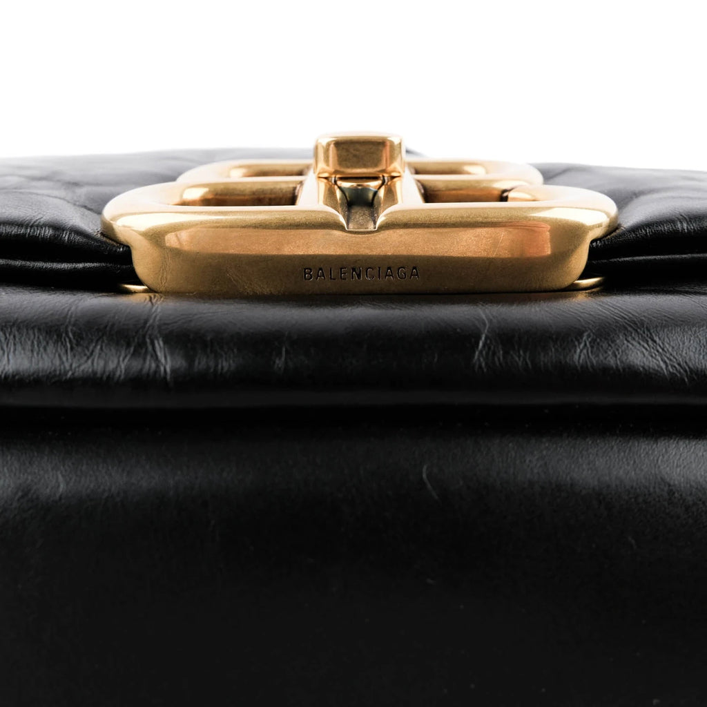Balenciaga Monaco Leather Black Rank S