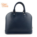 Louis Vuitton Alma PM Epi Leather Navy Silver Hardware Rank A