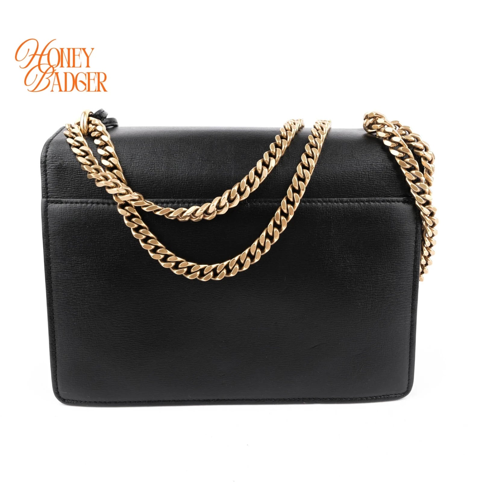 Saint Laurent Sunset Medium Leather Black Rank A