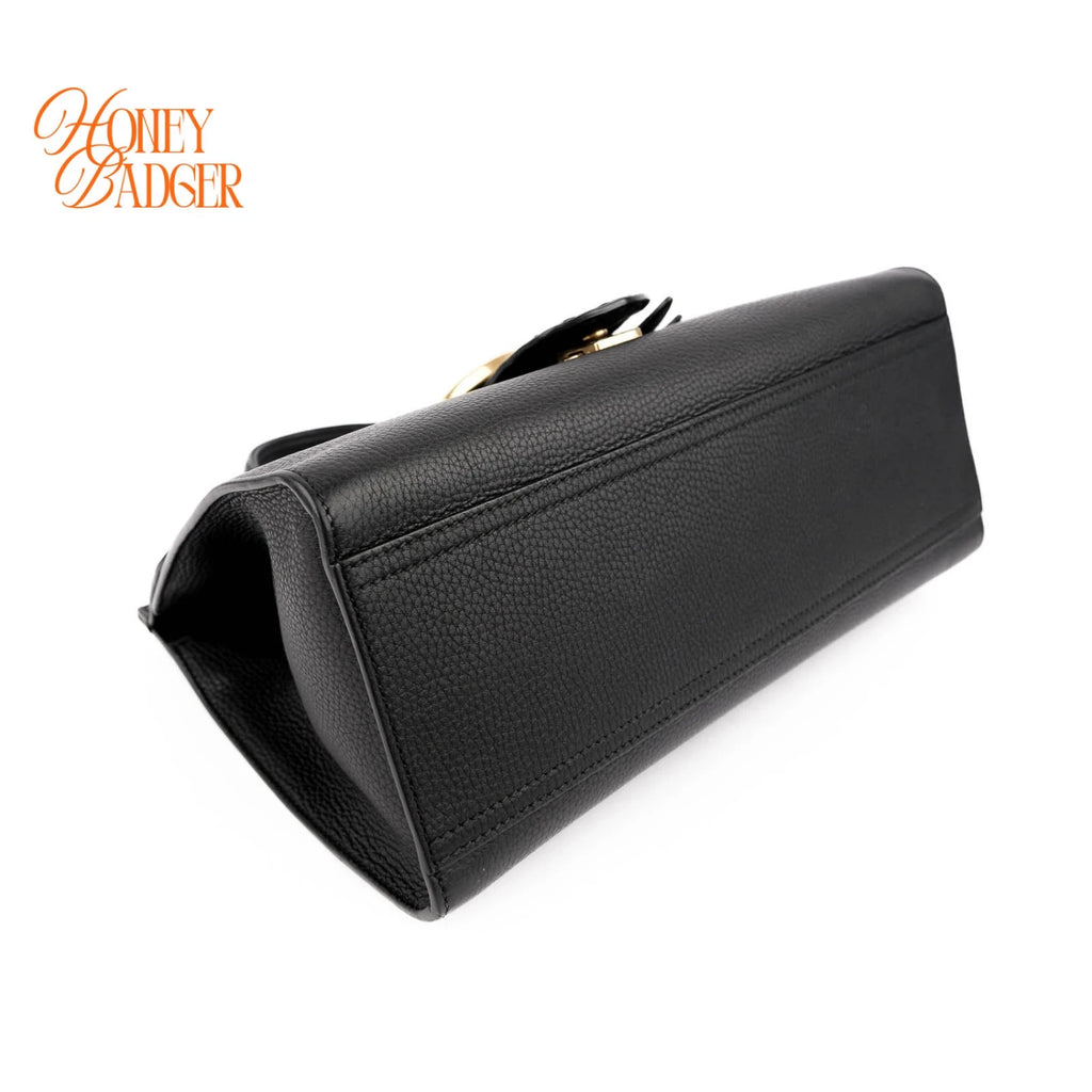 Gucci GG Marmont Top Handle Leather Black Rank A