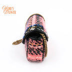 Gucci GG Marmont Mini Tweed Multicolor Chain Bag G3461 Rank A