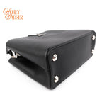 Louis Vuitton Studded Capucines BB Taurillon Leather Noir Silver Hardware Rank A