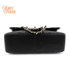 Chanel Classic Flap Jumbo Leather Black Gold Hardware Rank A