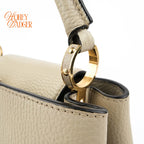 Louis Vuitton Capucines BB Taurillon Leather Galet Gray Gold Hardware Rank A