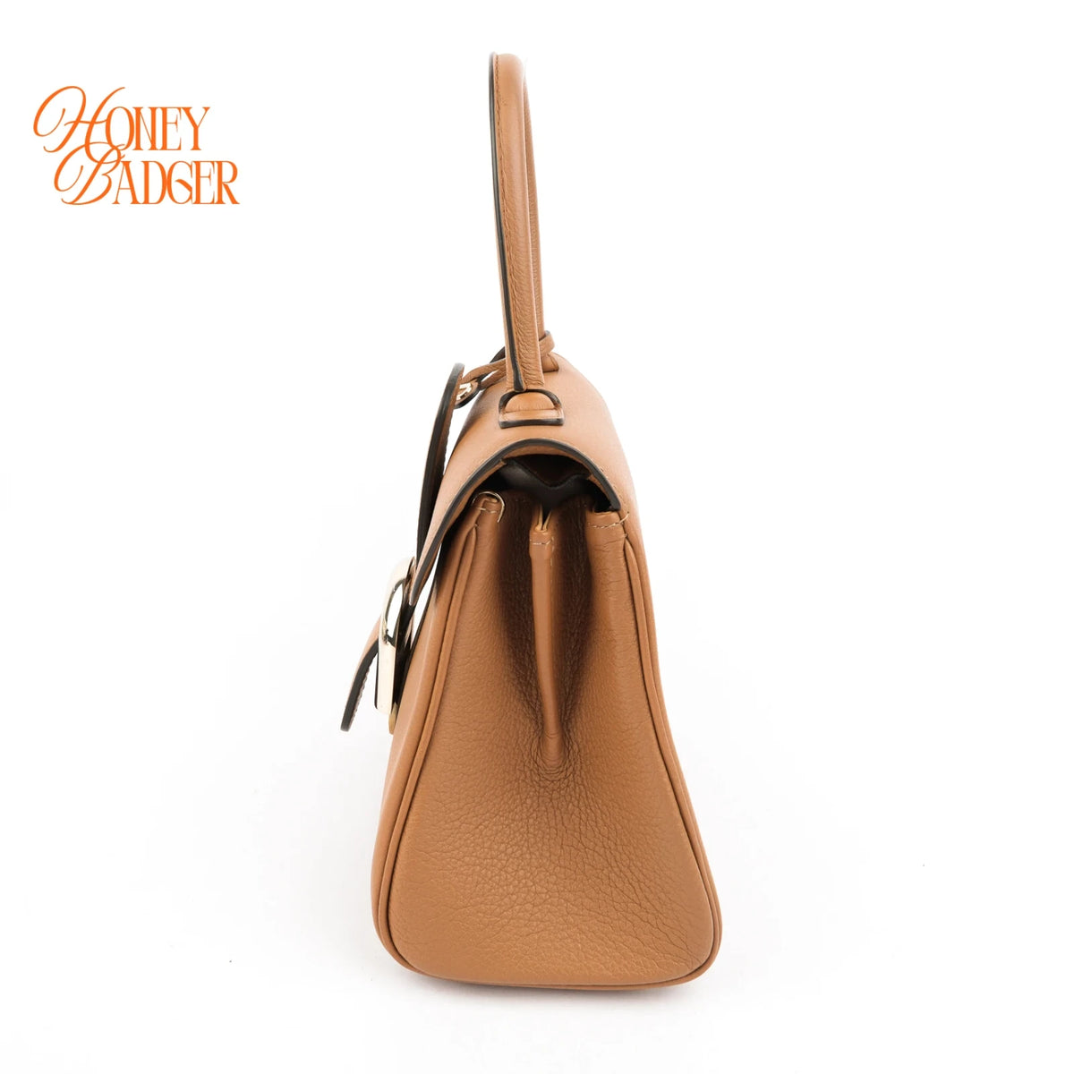 Delvaux Brillant Mini Rodéo Calf Tan Brown Palladium Hardware Rank AB