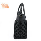 Louis Vuitton On My Side MM Calfskin Black Monogram Tufting Gold Hardware Rank AB