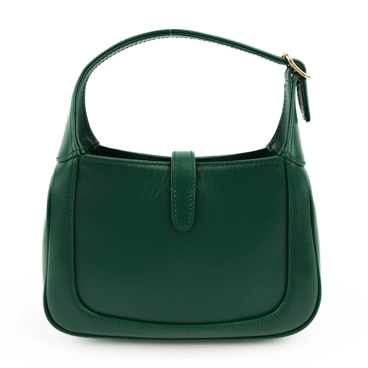 Gucci Jackie 1961 Mini Leather Emerald Green Gold Hardware Rank S