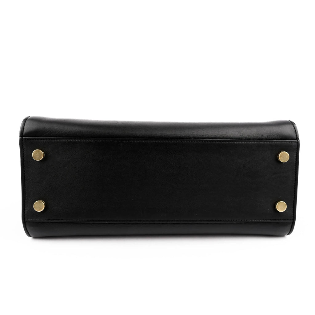 Saint Laurent Cabas Y Baby Smooth Leather Black Rank A