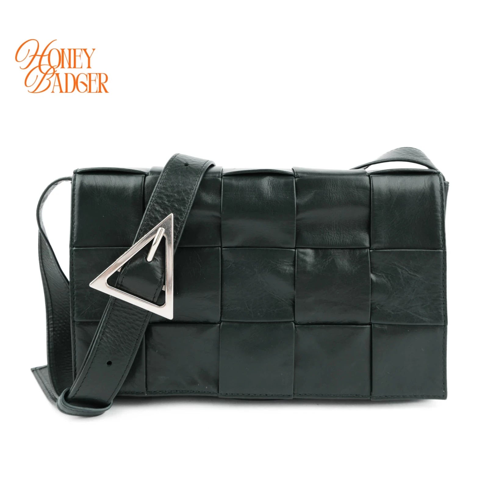 Bottega Veneta Cassette Intrecciato Lambskin Green Rank A
