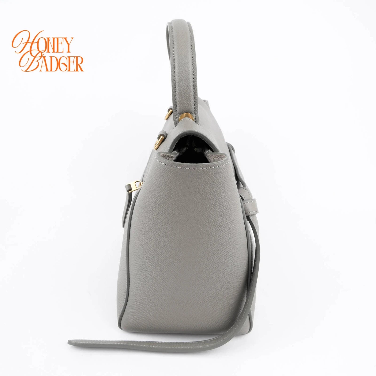 Celine Belt Bag Micro Gray Leather Grade A