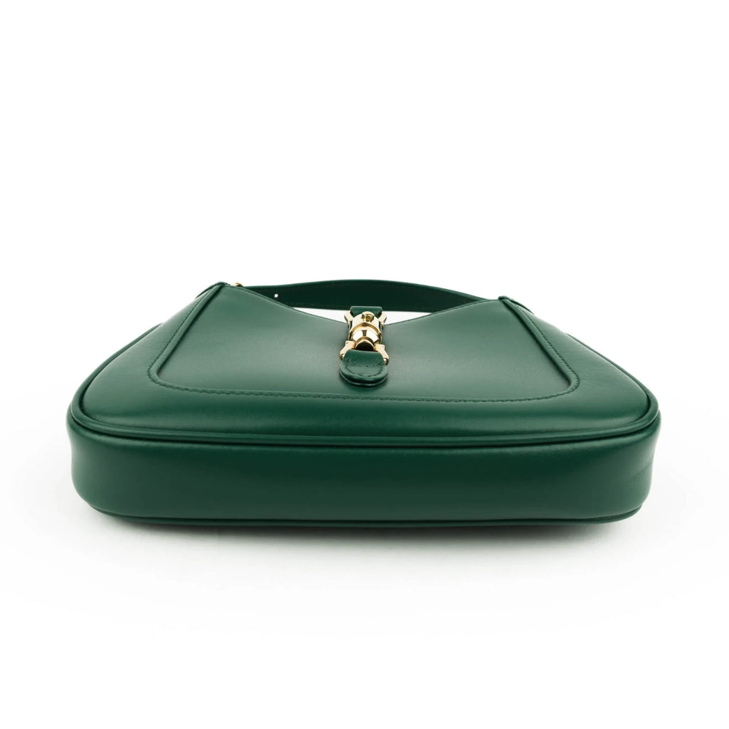 Gucci Jackie 1961 Mini Leather Emerald Green Gold Hardware Rank S