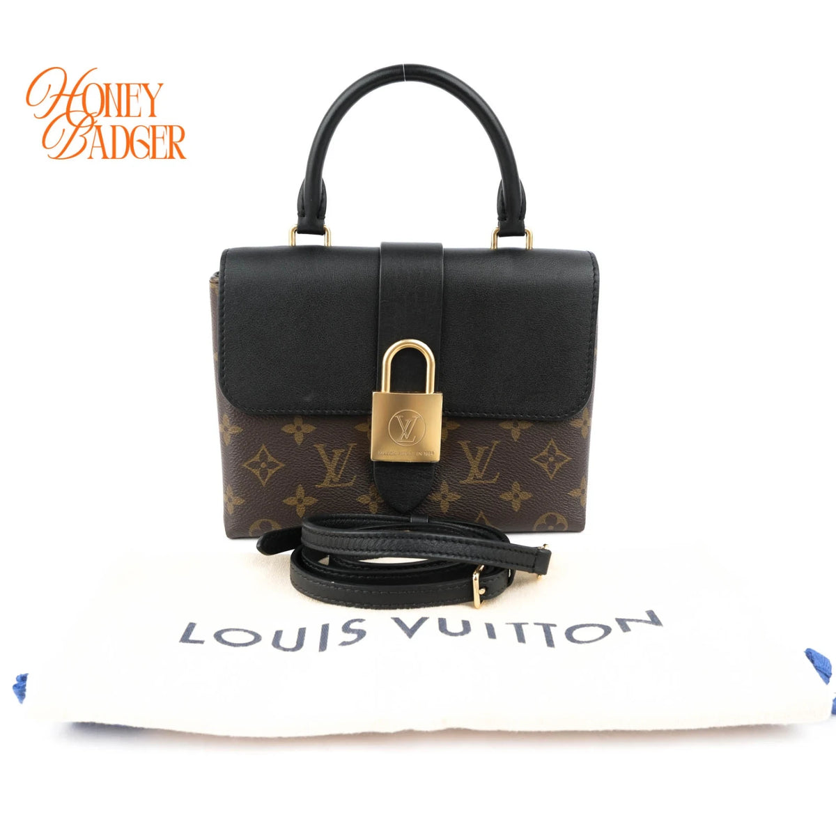 Louis Vuitton Locky BB Monogram Noir Gold Hardware Rank A