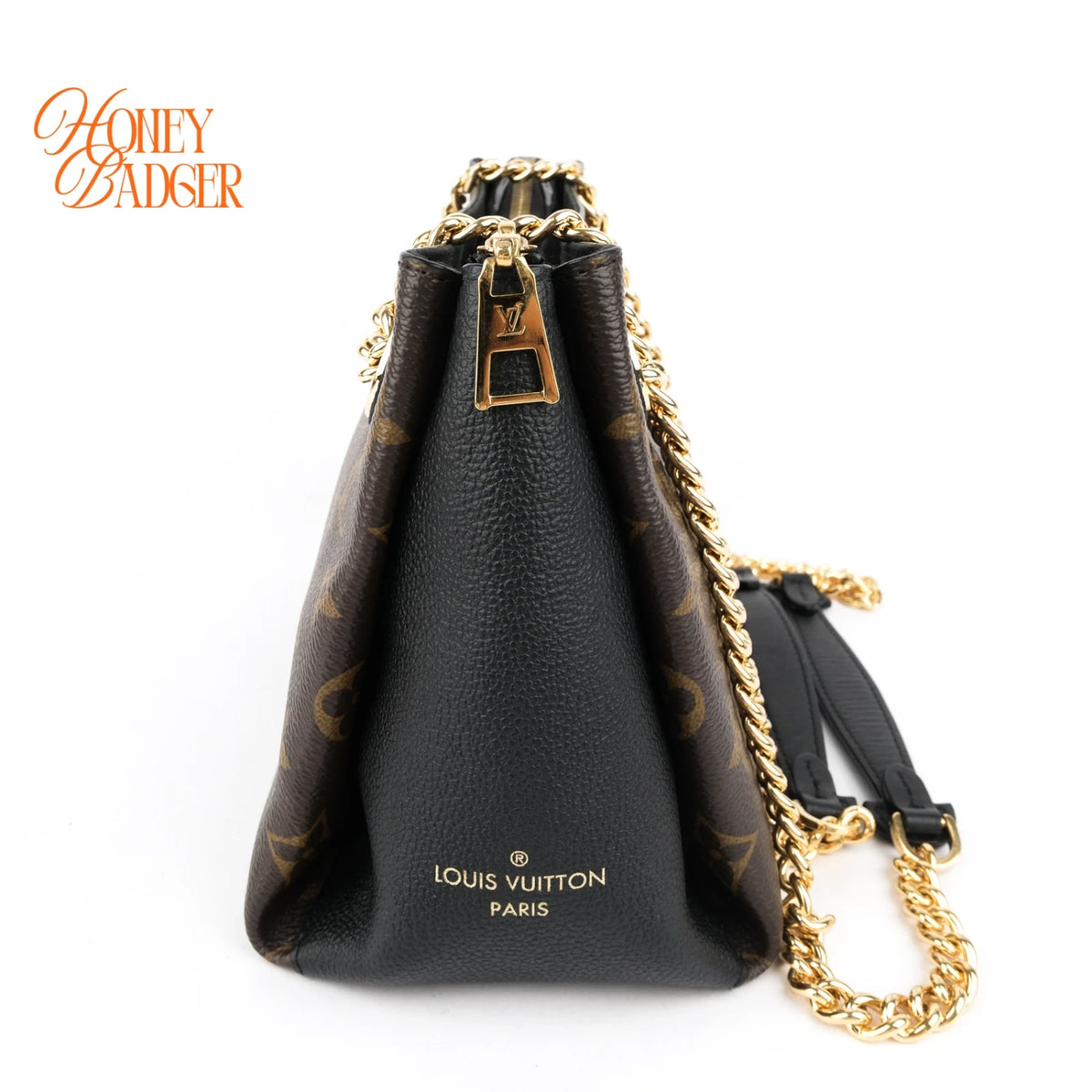 Louis Vuitton Surene Monogram Canvas/Black Leather Rank A