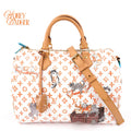 Louis Vuitton x Grace Coddington Speedy Bandoulière 30 Catogram White Orange Rank S