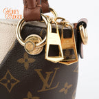 Louis Vuitton V Tote BB Monogram Brown 2Way Handbag K1740 Rank A