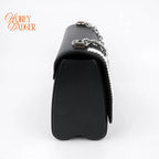 Louis Vuitton Twist MM Epi Leather Black White Braided Heart Rank A