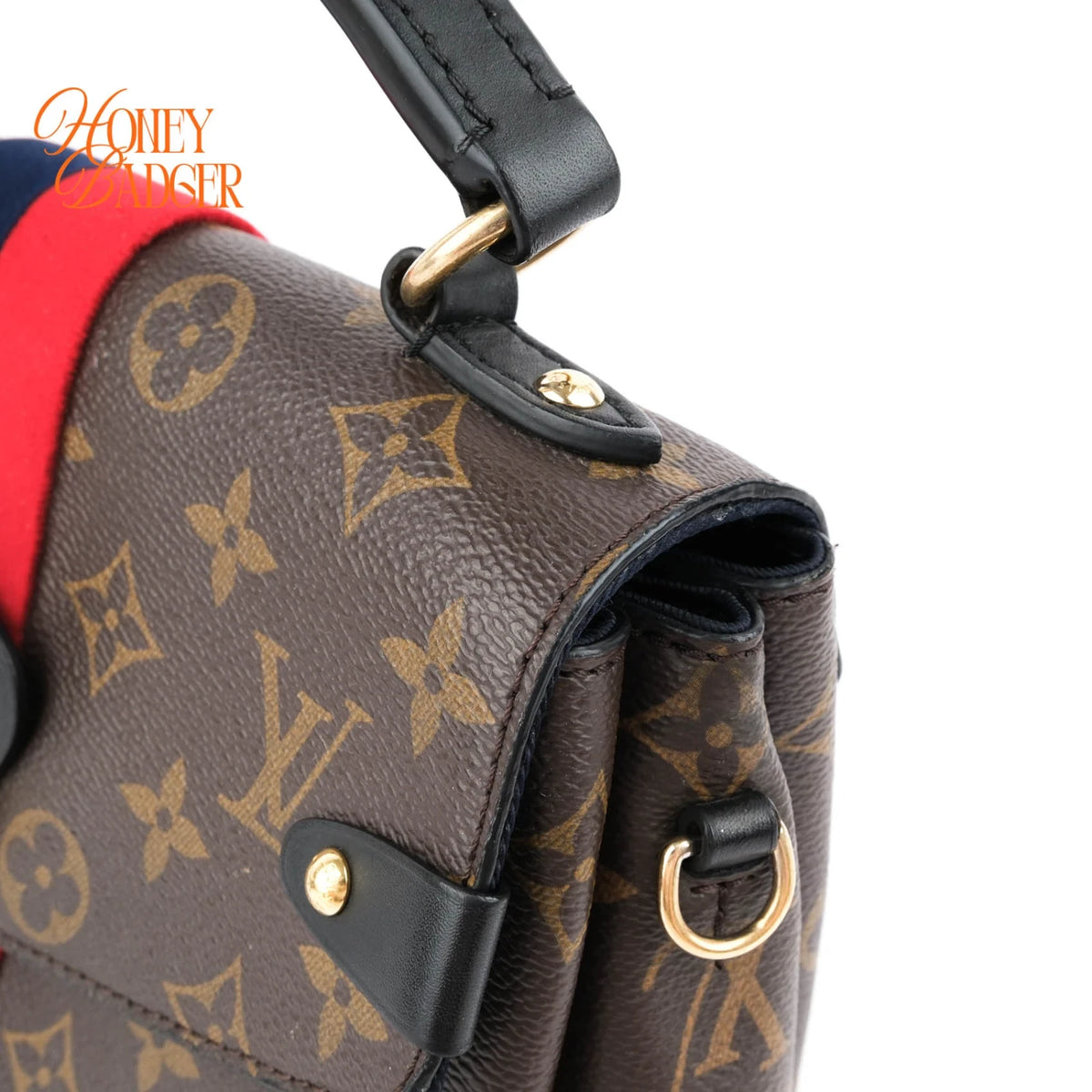 Louis Vuitton Georges BB Monogram Marine Cerise Gold Hardware Rank A