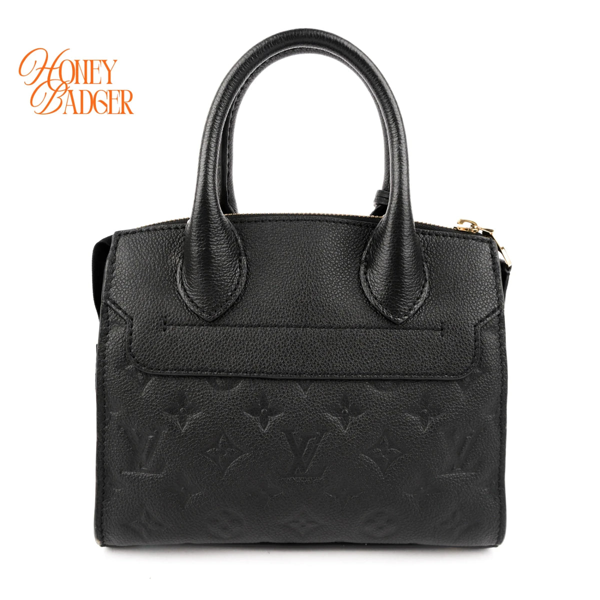 Louis Vuitton Pont Neuf Monogram Empreinte Leather Black Rank A