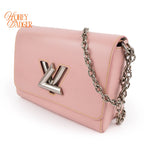 Louis Vuitton Twist MM Epi Leather 2WAY Handbag Pink Gold Hardware
