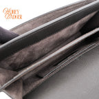 Saint Laurent Sunset Medium Grained Leather Grey Silver Hardware Rank A