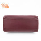 Fendi Peekaboo Iconic Mini Nappa Leather Bordeaux Silver Hardware Rank A