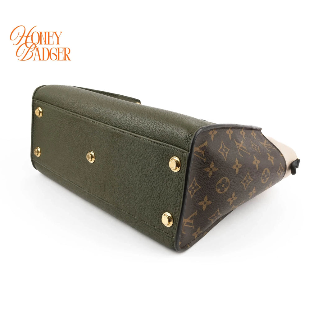 Louis Vuitton On My Side MM Monogram & Leather 2WAY Handbag Green